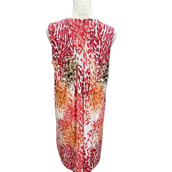 Calvin Klein Women’s Dress Size Large Sleeveless Tropical Floral - Picture 2 of 11